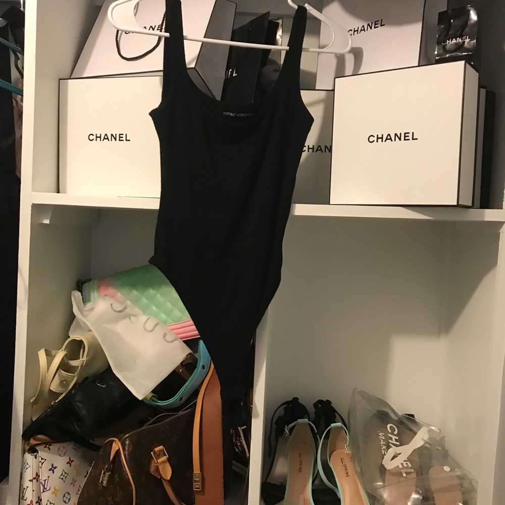 Naked wardrobe black bodysuit